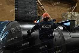 Монтаж гидроизоляции на подземную емкость на Саратовском резервуарном заводе